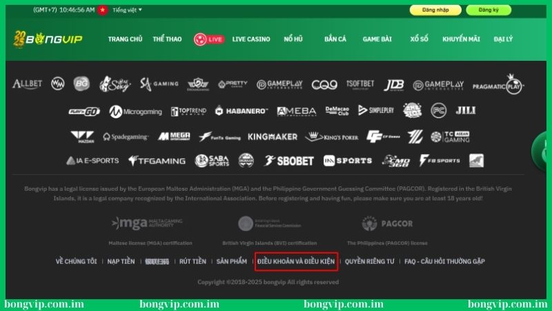 Điều khoản & điều kiện Bongvip - Quy tắc bắt buộc tuân thủ 1 Cập nhật nội dung mới về điều khoản & điều kiện Bongvip