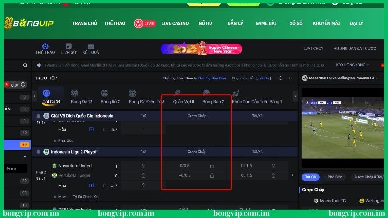 Các hình thức soi kèo chấp phổ biến tại Bongvip